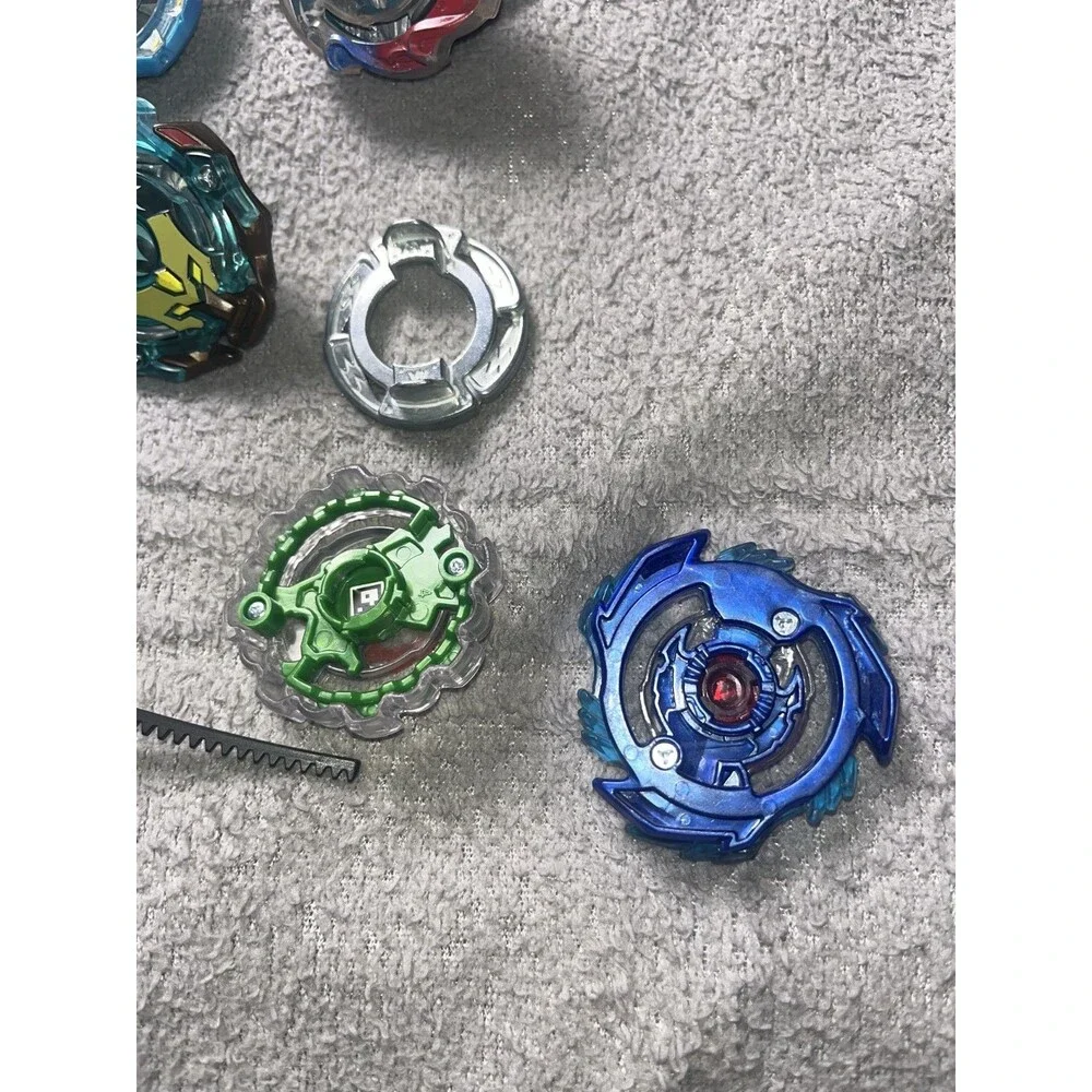 Beyblade Burst Lot Tomy Hasbro 3 Beys Nepstrius Jorgunmand Minoboros w/ Launcher